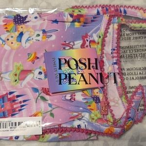 Posh Peanut Lisa Frank Ballerina Bunnies Picot Cami 3T/4T NWT